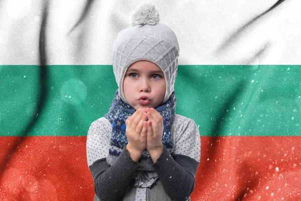 Bulgaria Gas Winter Crisis High Gas Tariffs Population Little Girl — Stock fotografie