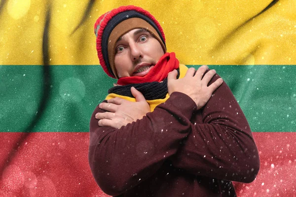 Lituanie Subit Les Conséquences Hiver Froid Non Chauffé Européen Surpris — Photo