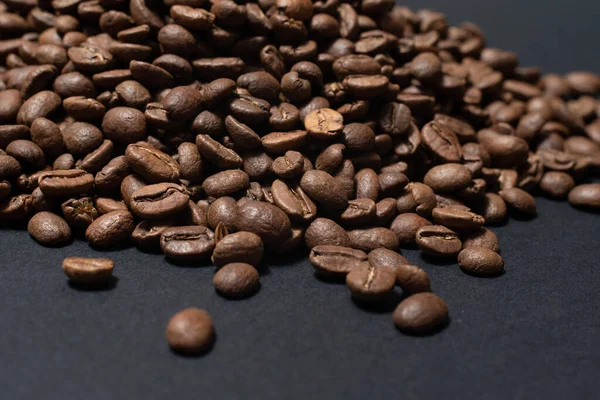 Top View Coffee Beans Texture Coffee Beans Roasted Coffee Copy — Stock Photo, Image