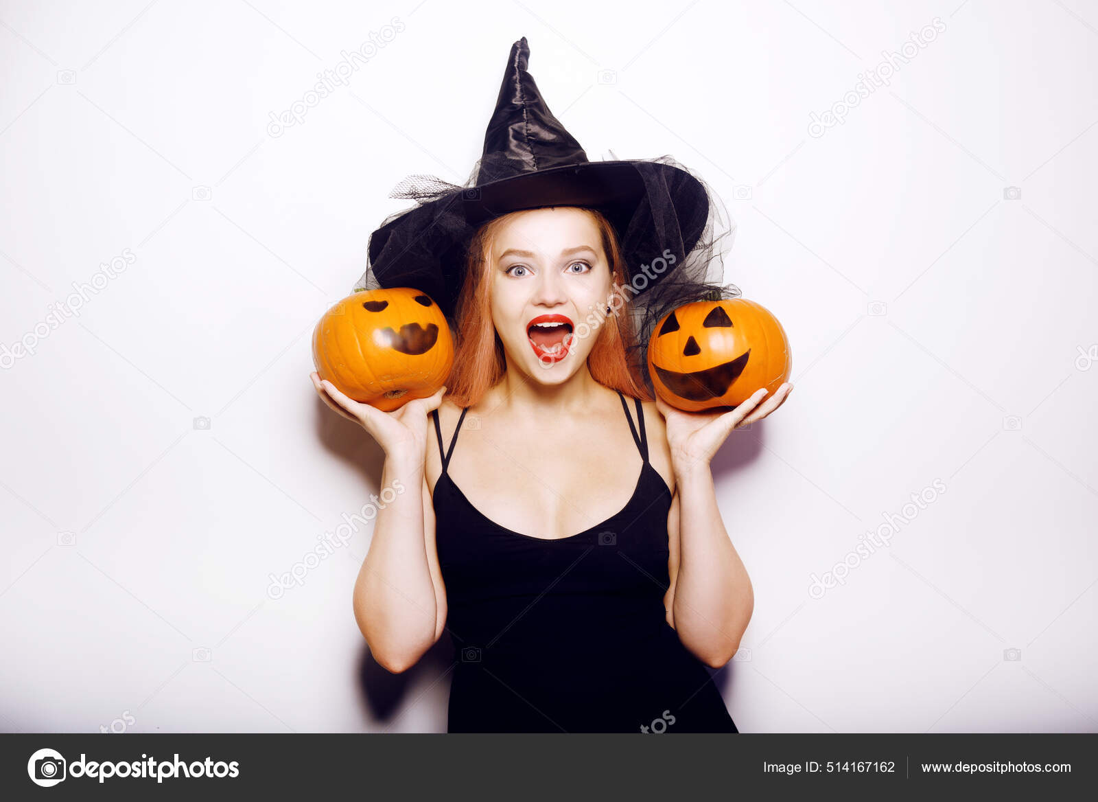 Bonita abóbora de Halloween com motivos - Dia das Bruxas