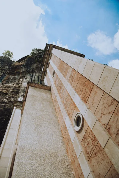 Italy Spiazzi 2022 Santuario Basilica Madonna Della Corona Path Church — Zdjęcie stockowe