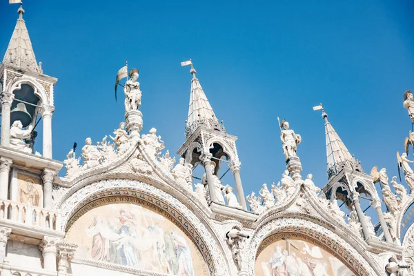 Italy. Venice. 09.07.2022 View of Basilica San Marco and Piazza San Marco in Venice, Italy. Architecture and landmarks of Venice.