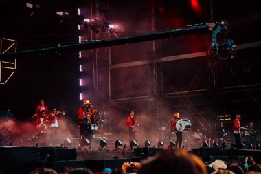 Hungary, Budapest, 12.08.2022  MEUTE perform at the festival on the main stage. sziget festival.