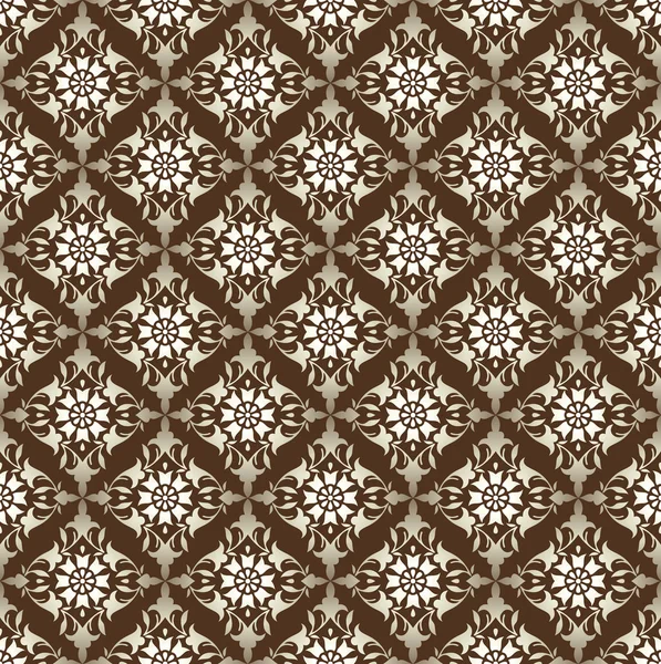 Seamless antique look vector wallpaper — Stock Vector