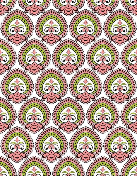 Vector naadloze paisley behang — Stockvector