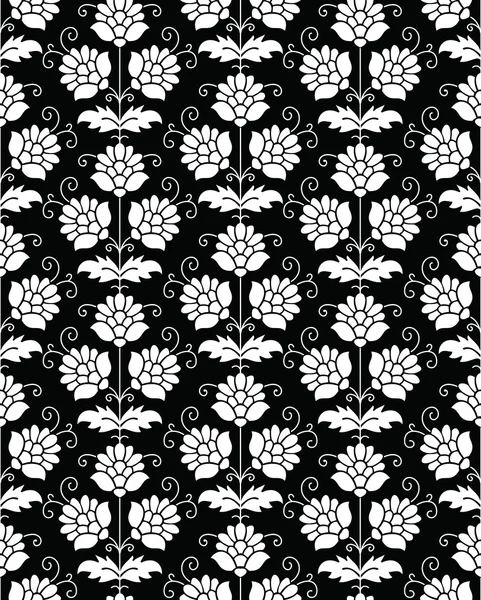 Papier peint sans couture en noir — Image vectorielle