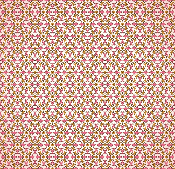 Nahtlose rosa dekorative Tapete — Stockvektor