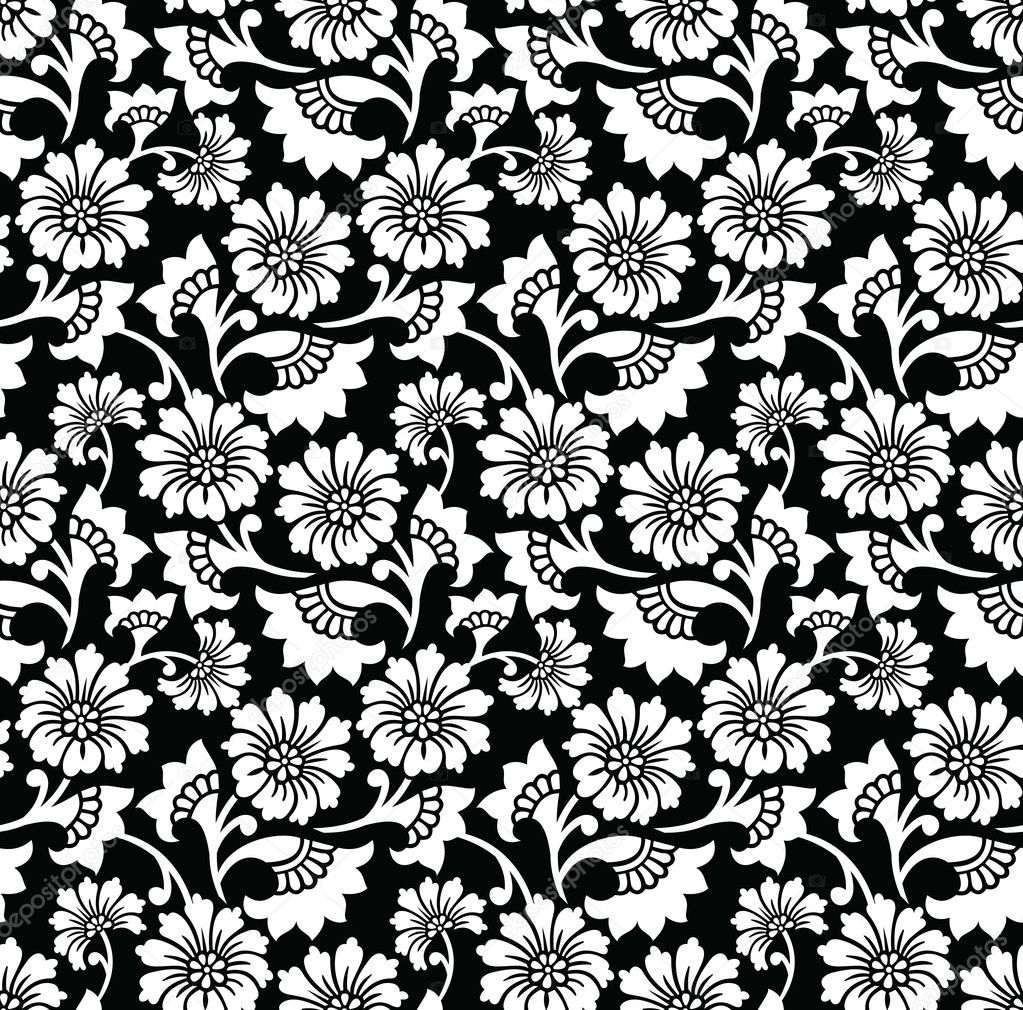 Seamless flower wallpaper and background