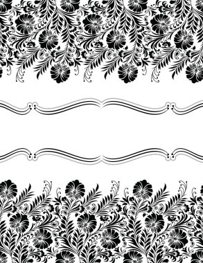 çiçek banner-Dikişsiz sınır dahil