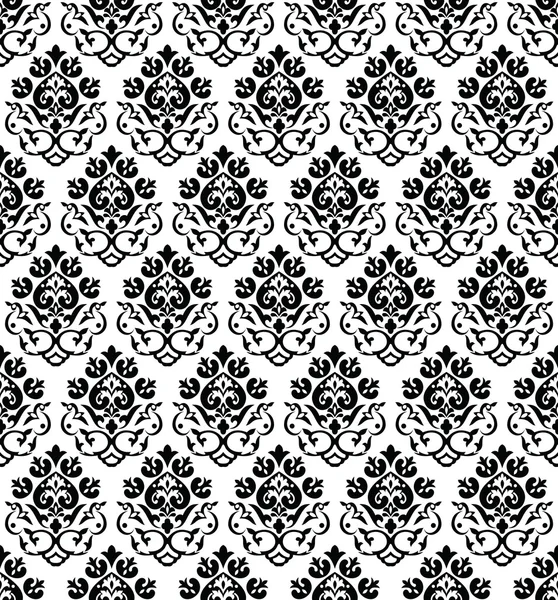 Damask seamless wallpaper — Stock Vector