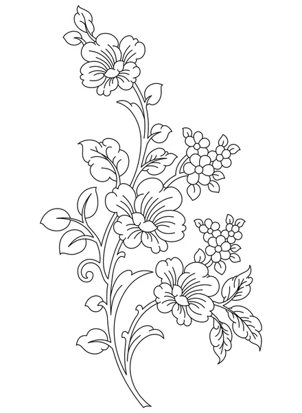 Elemento de diseño floral — Vector de stock