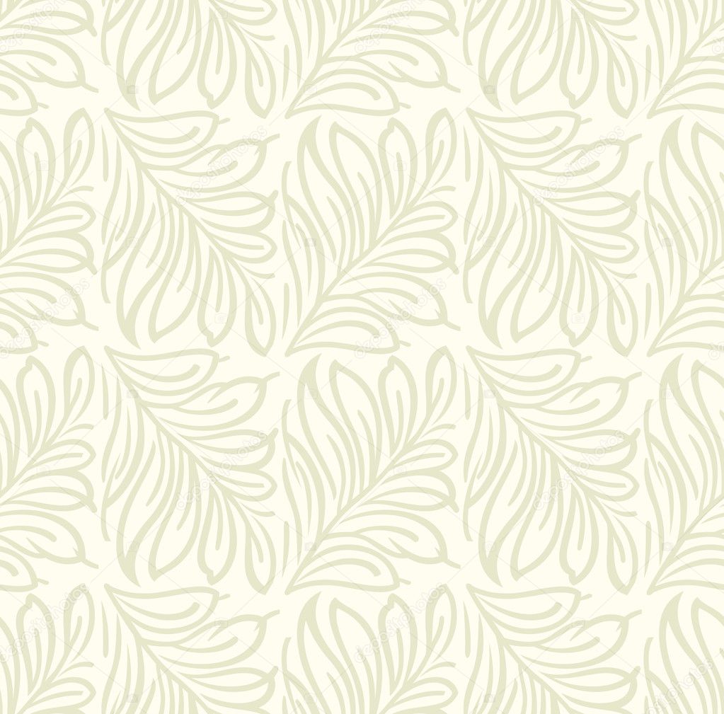 Seamless leaves background for invitation card