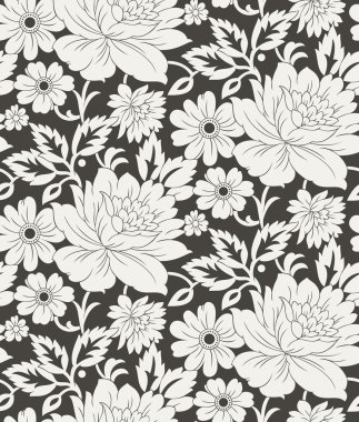 Dikişsiz çiçek arka perde örtüsü için