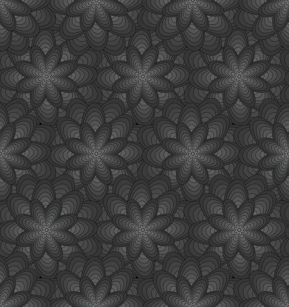 Fundo floral rico sem costura — Vetor de Stock