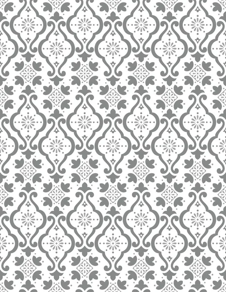 Seamless silver wallpaper — Stok Vektör