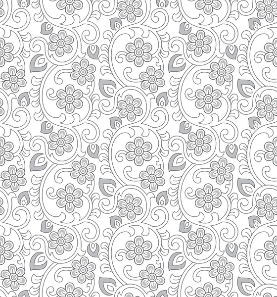 Papel de parede sem costura floral — Vetor de Stock