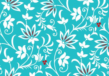 vektör süslü çiçek duvar kağıdı