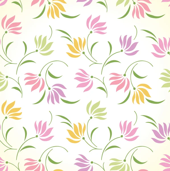 Fondo floral sin costuras de lujo — Vector de stock