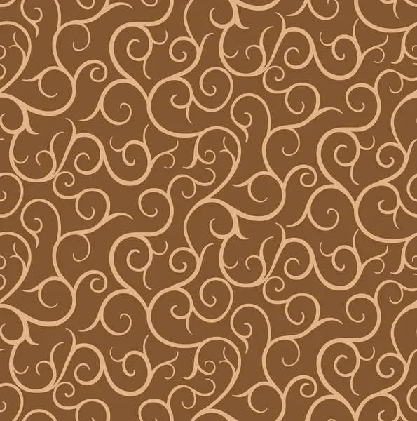 Seamless swirls pattern and background — Stock Vector