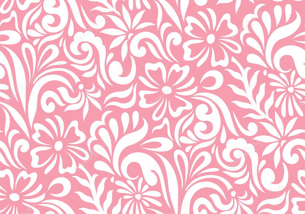 Seamless floral background for fabrics