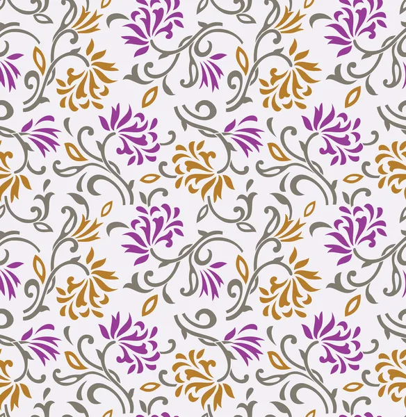 Seamless floral background-wallpaper-pattern — Stock Vector