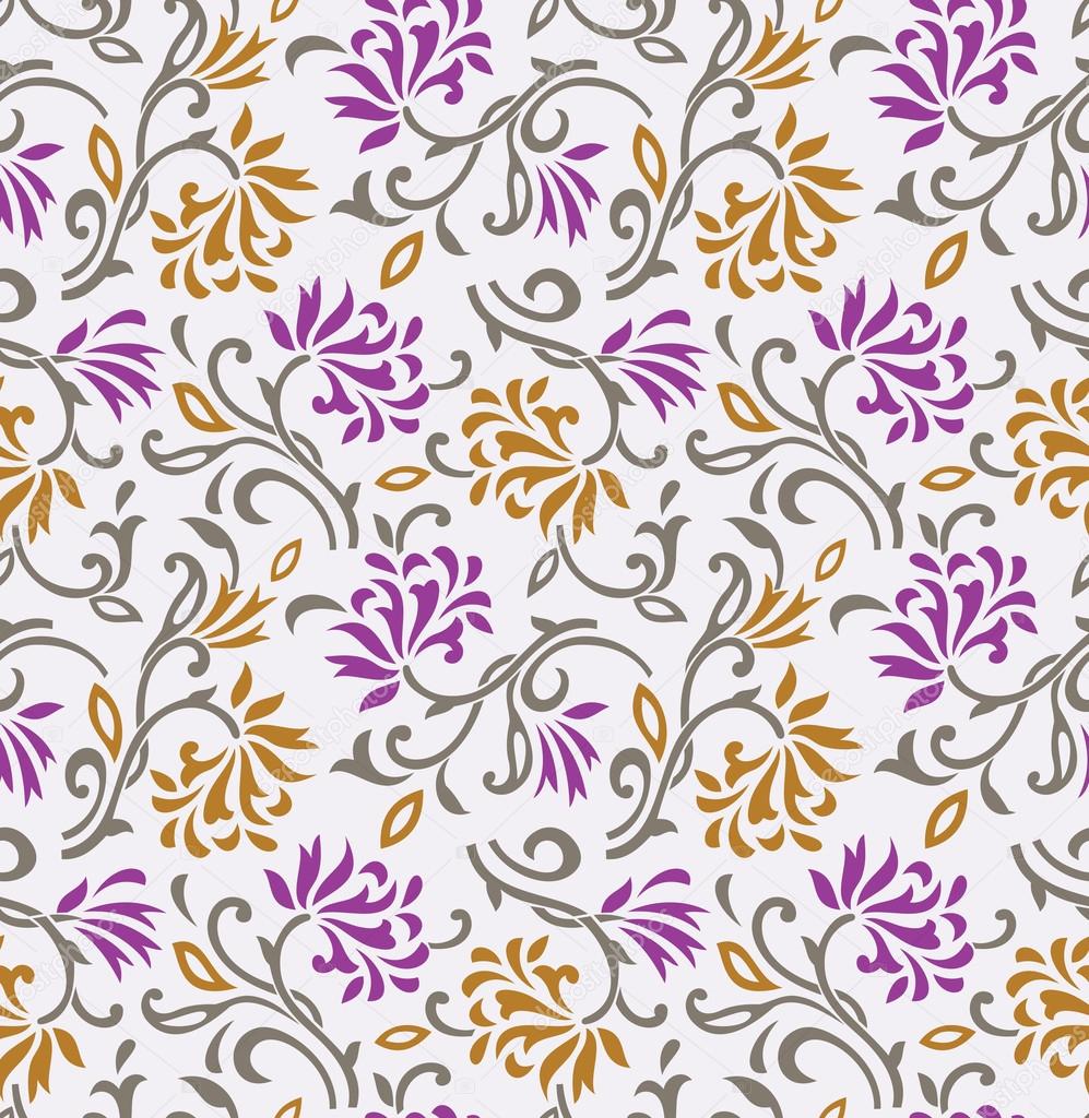 Seamless floral background-wallpaper-pattern