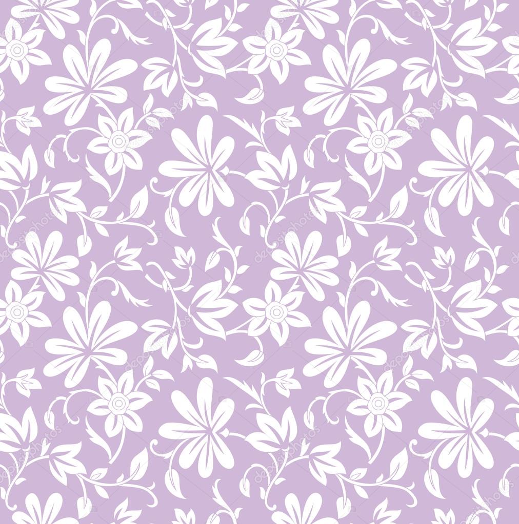 Seamless purple floral background Stock Vector Image by ©malkani #22558569