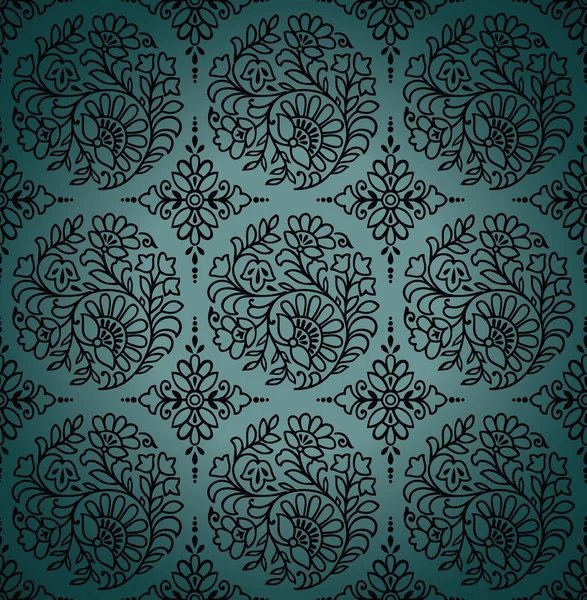 Naadloze paisley vector behang — Stockvector