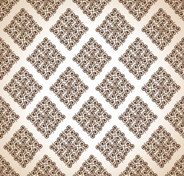 Dikişsiz kahverengi süs duvar kağıdı