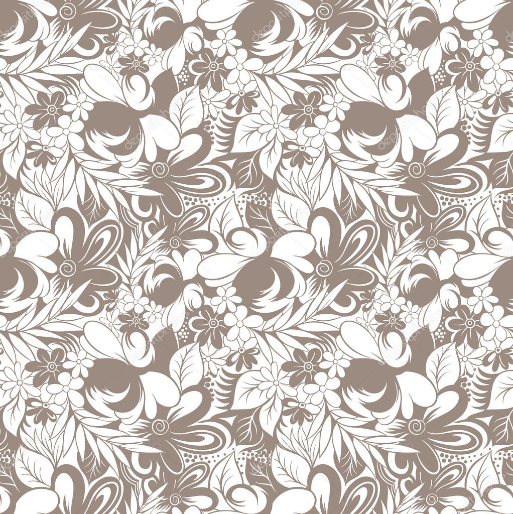 Seamless royal floral wallpaper — Stock Vector © malkani #23074440