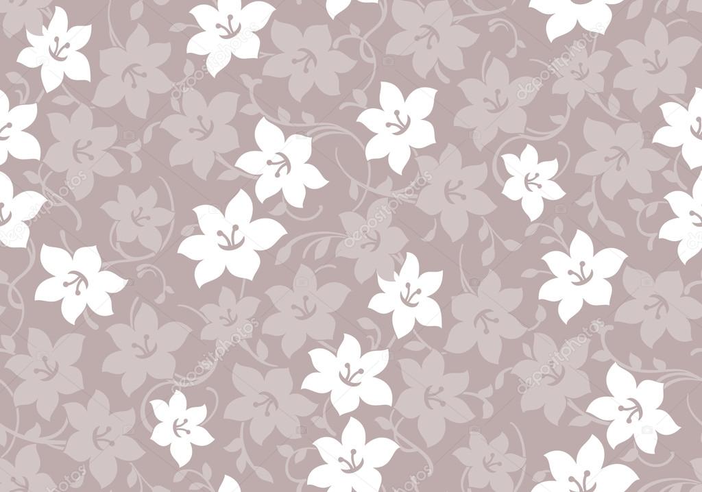 Seamless fancy floral wallpaper