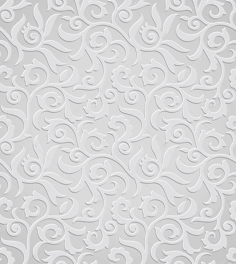 Traditional silver wallpaper