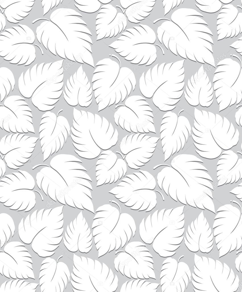Seamless leaves background design
