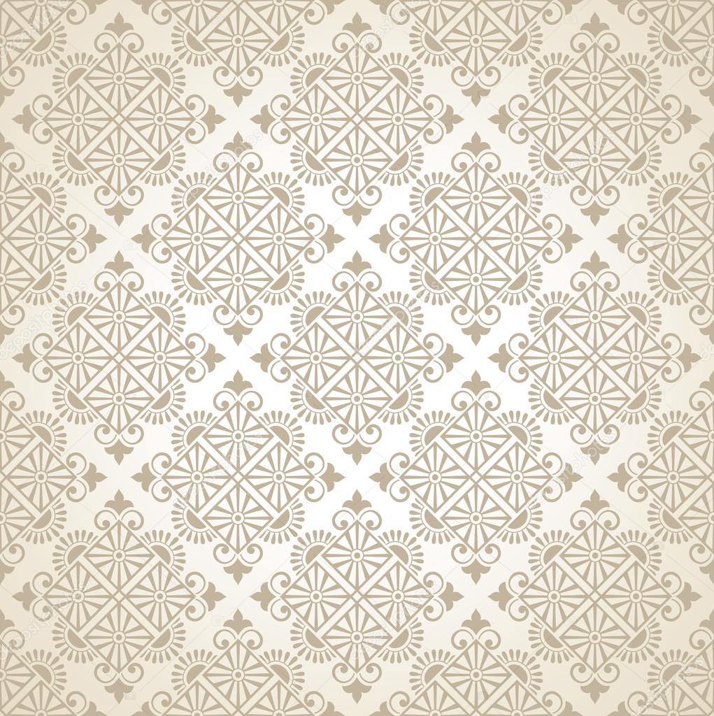 Seamless vector traditional wallpaper Stock Vector Image by ©malkani