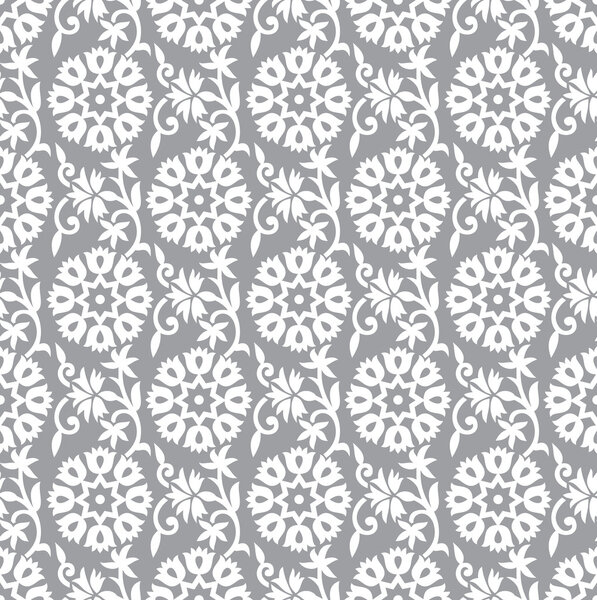 Цветочный фон из серебра
