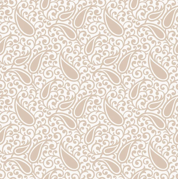 Traditional seamless paisley background — Stock Vector