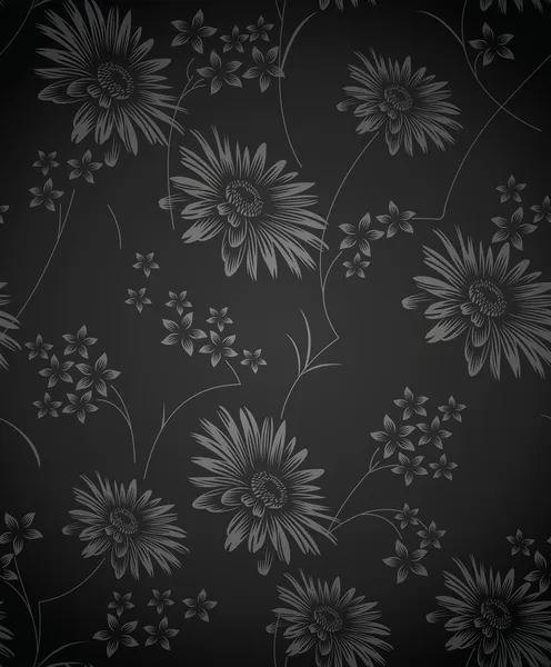 Fondo de pantalla florecer real sin costuras — Vector de stock