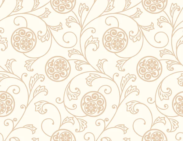 Fondo floral rico sin costuras — Vector de stock