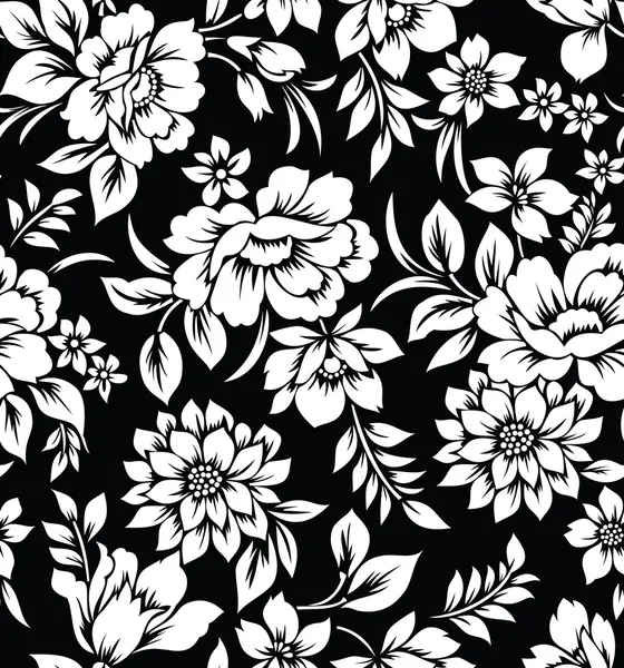 Dekorative nahtlose florale Tapete — Stockvektor