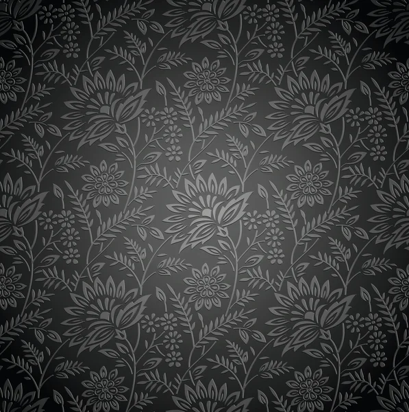 シームレスな王室の花の壁紙 — ストックベクタ