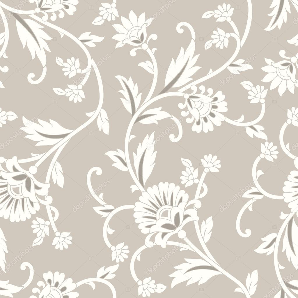 Seamless royal floral background