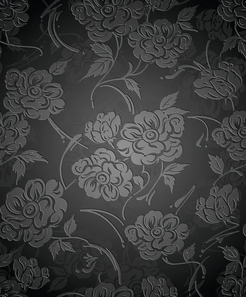 Royal seamless floral wallpaper — Stock Vector