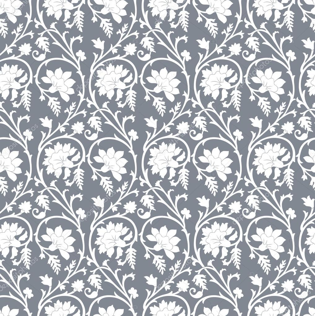 Seamless damask wallpaper