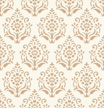 Dikişsiz altın damask duvar kağıdı
