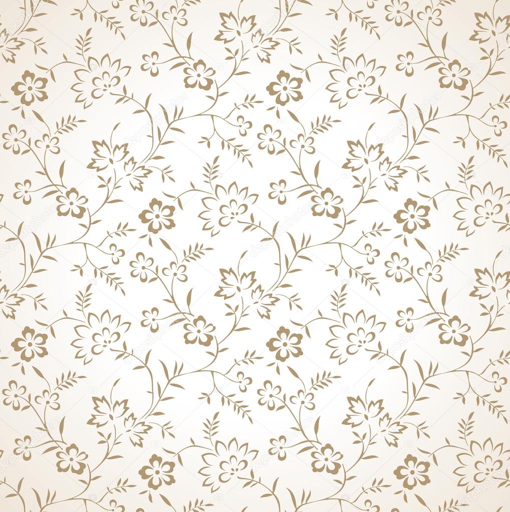 Seamless golden floral wallpaper Stock Vector Image by ©malkani #27948891
