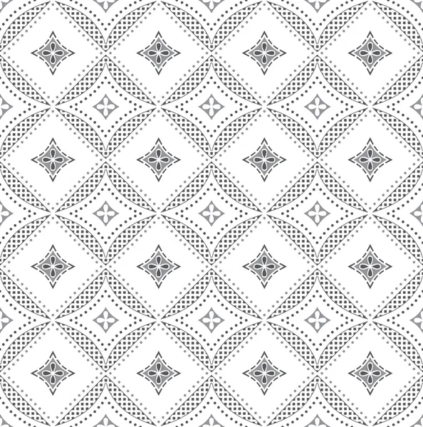 Seamless silver geometrical wallpaper — Stock Vector