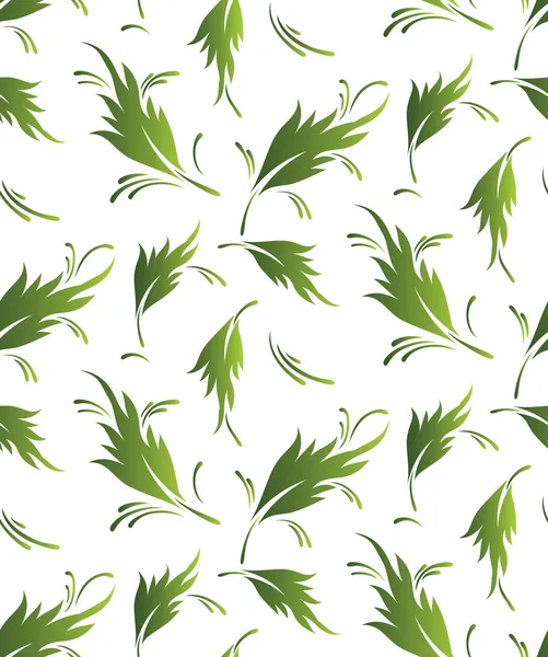 Άνευ ραφής φανταχτερό φύλλα ταπετσαρία — Διανυσματικό Αρχείο
