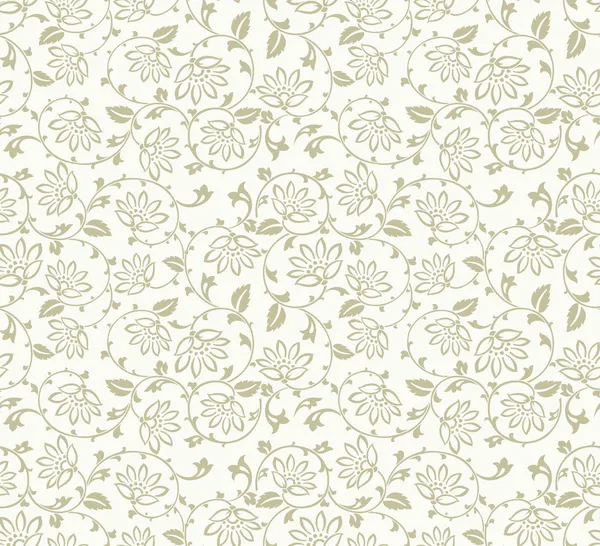 Fond floral fantaisie sans couture — Image vectorielle