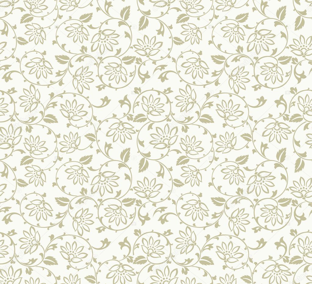 Seamless fancy floral background