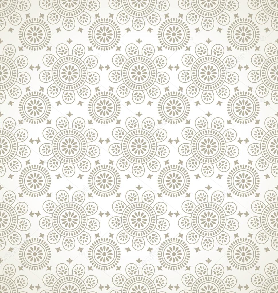 Traditional seamless floral wallpaper